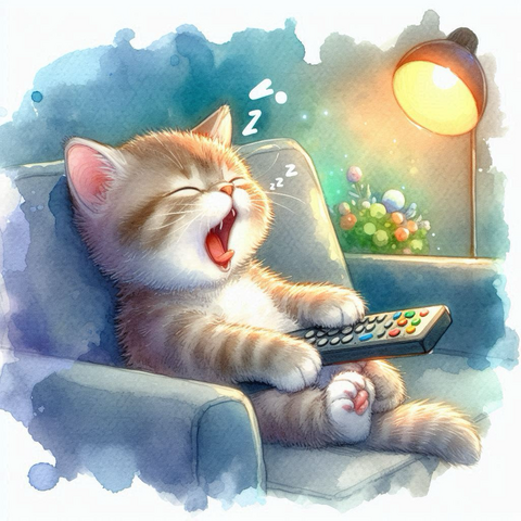 ソファーに座ってリモコンを操作してネット動画を再生したら急激に眠くなってきた。