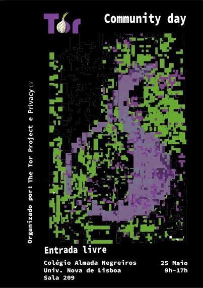 Dia da Comunidade do Tor

Data: Sábado, 25 de maio de 2024
Time: 09:00 - 17:00
Local: Universidade NOVA de Lisboa, Colégio Almada Negreiros, Sala 209.

🇵🇹 PT: https://privacylx.org/events/2024-05-25-tor-community/