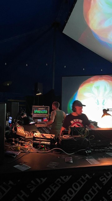 @mideric and @matjö playing live  techno on hardware synths at #superbooth24