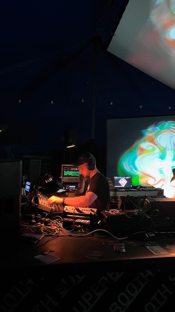 @mideric and @matjö playing live  techno on hardware synths at #superbooth24
