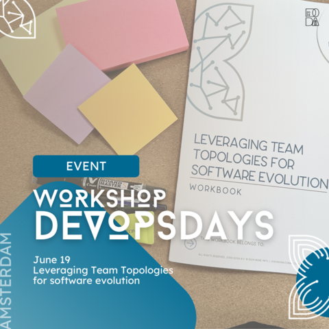 Event: workshop Leveraging Team Topologies for Software Evolution on June 19 in Amsterdam.
