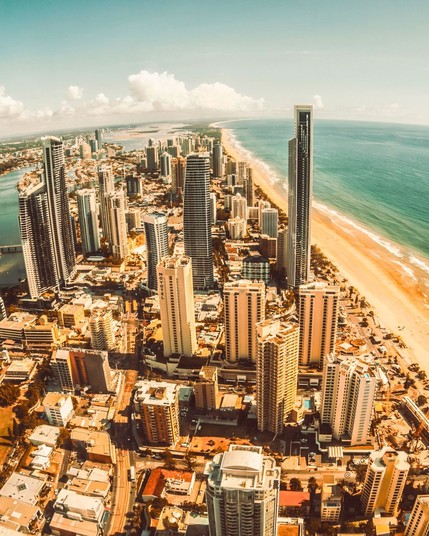 Sunny day on Gold Coast, Australia