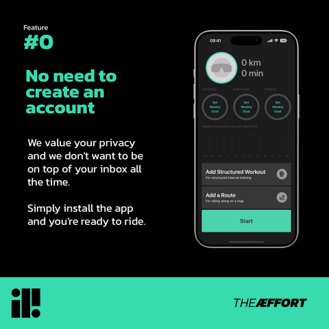 The same text as in the toot on the left hand side. On the right hand side there’s a screenshot of the app after installing without any setup.