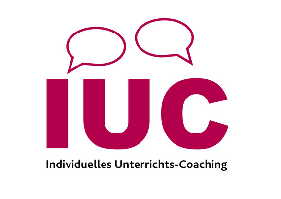 Logo IUC, Sprechblasen, individuelles Unterrichts-Coaching