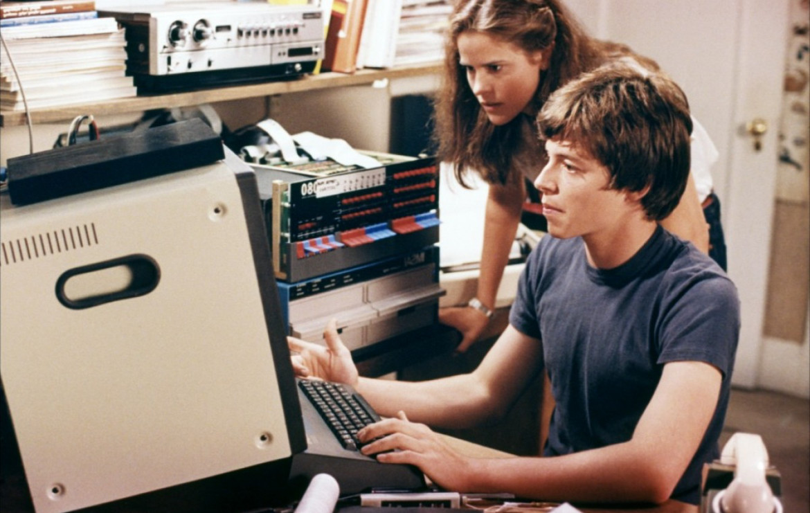 Matthew Broderick in the movie WarGames sat in front of a very large PC