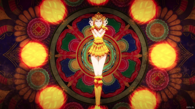 Sailor Galaxia from the anime movie Pretty Guardian Sailor Moon Cosmos the Movie Part 2.