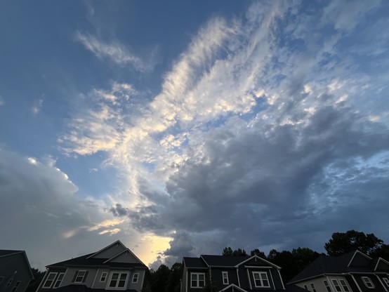 These clouds are nothing if not painterly. Is this real?!?!?!