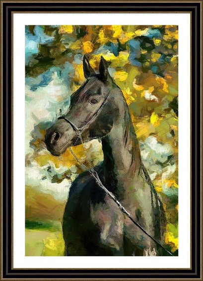 horse painting