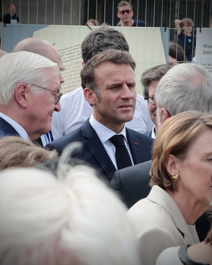 Präsident Macron beim Staatsbesuch in Berlin. 