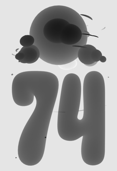 Partly cloudy and 74 degrees Fahrenheit