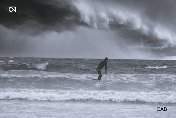 Surfers Surfing Cornwall Port Isaac