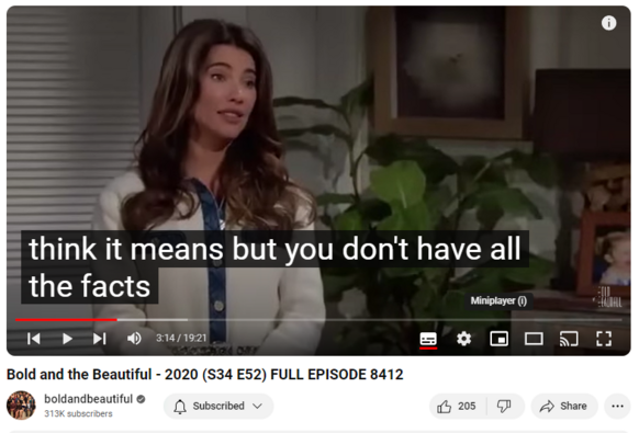 Bold and the Beautiful - 2020 (S34 E52) FULL EPISODE 8412
Hope panics and frantically calls Finn when Thomas collapses. Steffy encourages Liam to go to Hope and try to work through their issues. She pleads with him to get Hope’s side of the story before making any rash decisions. Ridge enters as Liam leaves and Ridge questions Steffy as to why Liam was there so early in the morning. Steffy confesses everything that transpired to her dad. Concerned that Thomas may have a serious brain injury, Finn gets the EMTs and rushes Thomas to the hospital. Steffy tells a concerned Ridge that Liam left to confront Thomas. Liam arrives at Thomas’s and is displeased to find Hope there.

Watch all of The Bold and the Beautiful's Season 34 here:
  

 • Season 34: The Bold and the Beautiful  

Viewers in the U.S. can watch episodes for free on the CBS Television Network, or for five days after broadcast on cbs.com. Paramount+ is a subscription service. Outside the U.S. broadcasters vary.

SUBSCRIBE ON YOUTUBE
  

 / @boldandbeautiful  
LIKE ON FACEBOOK
  / theboldandthebeautiful  
FOLLOW ON INSTAGRAM
  / boldandbeautifulcbs  
FOLLOW ON TWITTER
  / boldinsider  

Episode: 52
Season: 34
Original Air Date: December 3, 2020