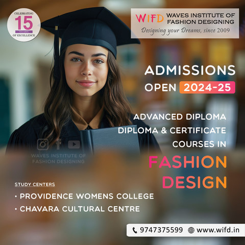 𝐀𝐝𝐦𝐢𝐬𝐬𝐢𝐨𝐧𝐬 𝐎𝐩𝐞𝐧 𝐟𝐨𝐫 𝐅𝐚𝐬𝐡𝐢𝐨𝐧 𝐃𝐞𝐬𝐢𝐠𝐧𝐢𝐧𝐠 𝐂𝐨𝐮𝐫𝐬𝐞𝐬

𝑼𝒏𝒍𝒆𝒂𝒔𝒉 𝒀𝒐𝒖𝒓 𝑪𝒓𝒆𝒂𝒕𝒊𝒗𝒊𝒕𝒚, 𝑫𝒆𝒔𝒊𝒈𝒏 𝒀𝒐𝒖𝒓 𝑭𝒖𝒕𝒖𝒓𝒆!
Are you ready to elevate your style and make your mark in the fashion world? Join our award winning Advanced Diploma in Fashion Designing programme & step into a world of endless possibilities...

Enroll now & start your journey towards a successful fashion career!

Visit - https://wifd.in

Regards,
Waves Institute of Fashion Designing

#WavesInstitute #FashionDesigning #AdmissionsOpen2024 #FashionCareer #CreativeFuture #FashionDesign #WomenInFashion #EnrollNow #AwardWinningInstitute #JobPlacements #Calicut #Kozhikode #Kerala