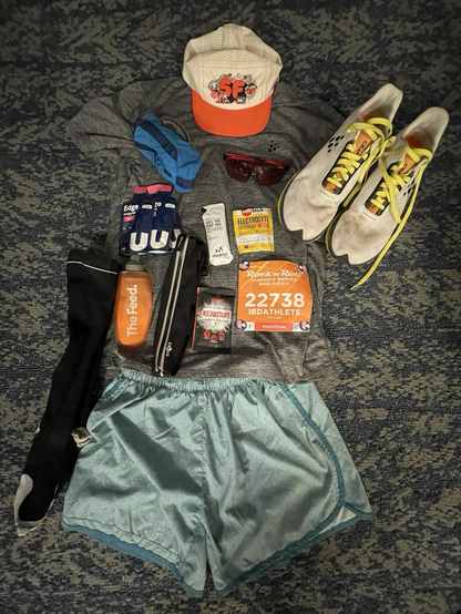 All of my gear and nutrition for the race