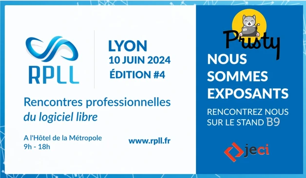 Visuel de présentation annonçant la présence de Pristy & Jeci au Salon RPLL de Lyon le 10 juin 2024