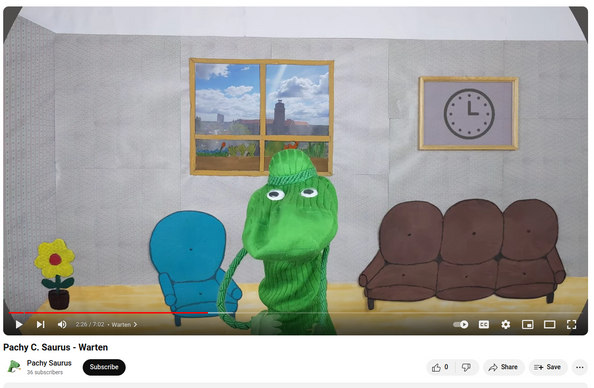 Video Pachy C. Saurus - Warten