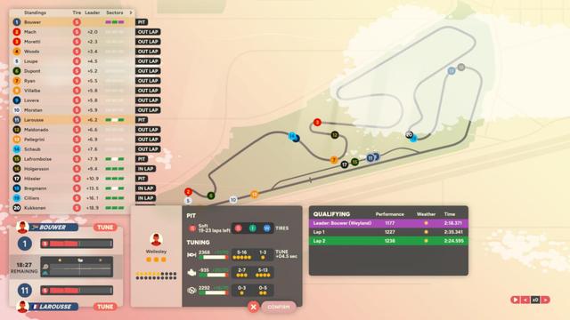 If you're intrigued by the minimalist motorsport management game coming from Funselektor Labs and Strelka Games, you can now try out the free Golden Lap demo as part of Steam Next Fest until June 17th