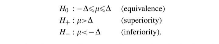 equivalence tests