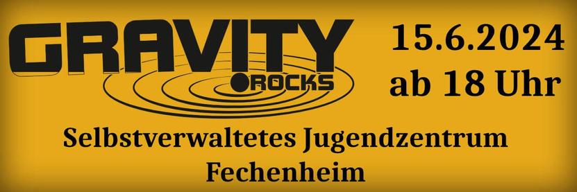Gravity spielt am 15.6.2024 ab 18 Uhr im Juz Fechenheim.