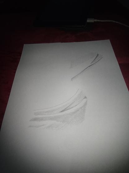 Drawing of clothing folds 2