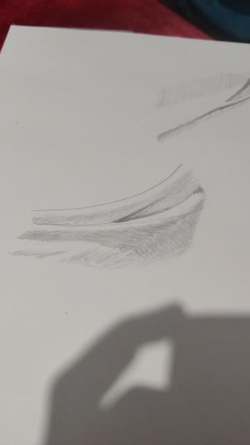 Drawing of clothing folds