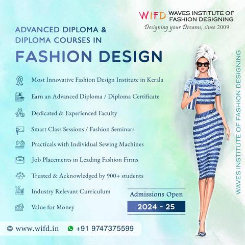 𝐃𝐞𝐬𝐢𝐠𝐧 𝐘𝐨𝐮𝐫 𝐅𝐮𝐭𝐮𝐫𝐞: 𝐄𝐥𝐞𝐯𝐚𝐭𝐞 𝐘𝐨𝐮𝐫 𝐅𝐚𝐬𝐡𝐢𝐨𝐧 𝐒𝐤𝐢𝐥𝐥𝐬 𝐚𝐧𝐝 𝐂𝐚𝐫𝐞𝐞𝐫 𝐎𝐩𝐩𝐨𝐫𝐭𝐮𝐧𝐢𝐭𝐢𝐞𝐬

Are you ready to transform your passion for fashion into a thriving career? Enroll in our Fashion Designing course and open the door to limitless opportunities. Dive into captivating smart class sessions and cutting-edge fashion seminars that spark your creativity. Our industry-oriented curriculum ensures you gain the practical skills needed to thrive in the fashion world. With our job placements, your dream career is within reach. Plus, earn an esteemed Advanced Diploma Certificate to showcase your expertise.