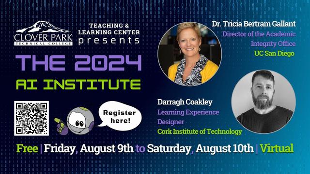 Information on the 2024 AI Institute from Clover Park Technical College. 