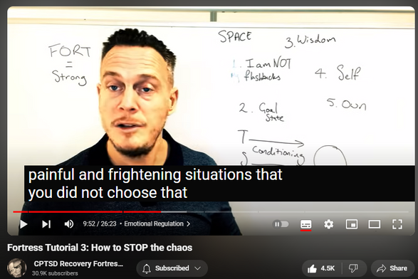 https://www.youtube.com/watch?v=Cmimkv3cKdw
Fortress Tutorial 3: How to STOP the chaos

102,375 views  Premiered on 23 Jan 2020  Richard Grannon's Fortress Mental Health Protection