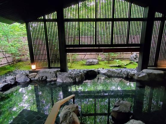 The indoor baths at Aman's spa. You get a real sense of how blurred the line between nature and manmade is.