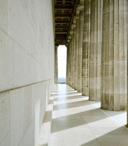 The view down the side of the Walhalla, shot on NC500 film