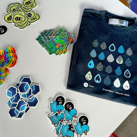 amazee.io swag at Drupaljam 2024