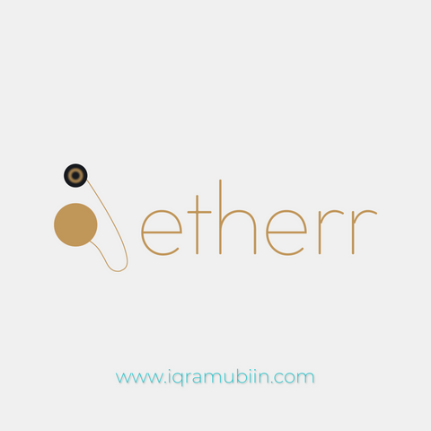A black and white logo with the text 'etherr' above a curved line resembling an 'A'.