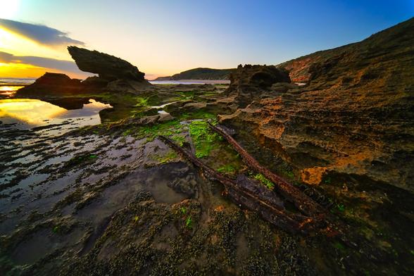 1900: The Sierra Nevada sinks near Portsea; 23 lost - From The Age 
"The ship Sierra Nevada bound from Liverpool to Melbourne, crashed upon the rocks of the Ocean Back Beach, behind Portsea, at 1 a.m. yesterday, and 23 of her crew were lost. The centre of the ship, like a mammoth shark’s fin, now appears above the breakers upon which the unmasted hull has been impaled, and that is all that is visible of the wreck. The masts, sails and numberless spars and fragments from the splintered vessel, together with many hundreds of cases and bales of cargo, bestrew the rocks to the mainland, and shortly after news was received of the disaster the battered body of the captain was hauled out from among the wreckage." 

The Sierra Nevada was bound from Liverpool with a cargo that consisted chiefly of whiskey and paper. She sighted Cape Otway on Tuesday morning, and before a favouring breeze made good progress towards Melbourne. At nightfall the lookout sighted the Heads, and there was every prospect of entering the harbor early in the morning. Soon, however, the wind veered around to the south, and as it steadily increased in strength, sail was shortened and everything made taut and apparently safe. The ship continued on her way without increased portents of danger until 11 p.m. Then, above the lashing of the waves and the roar of the wind, the voice of Geo. McGuffin, the man on the lookout, was heard proclaiming ominous warning, “Breakers ahead!” 