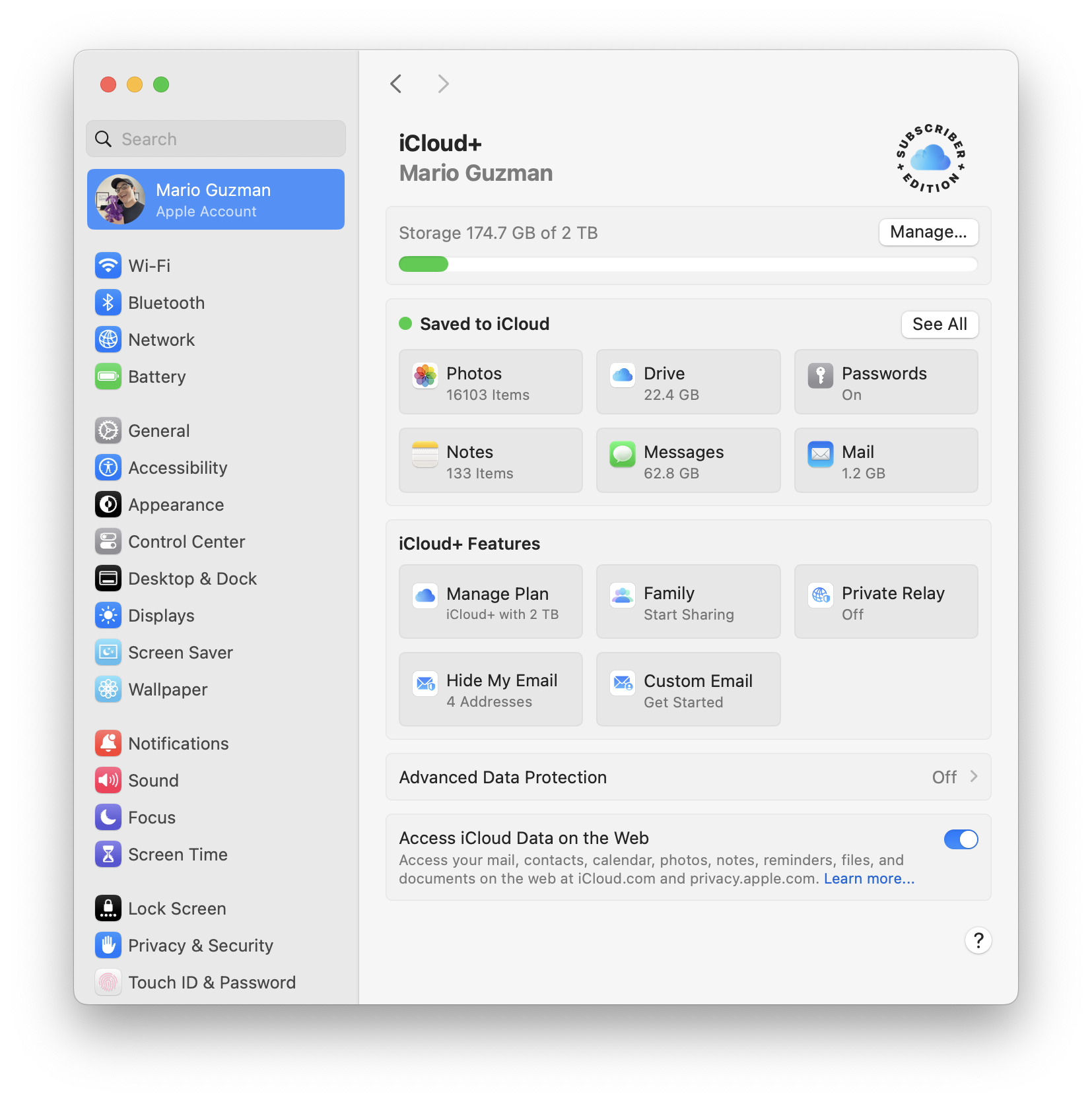 Mario Guzm n New ICloud UI In System Settings WWDC24 macOS mario-guzm-n-new-icloud-ui-in-system-settings-wwdc24-macos