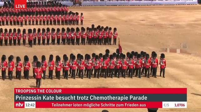 Trooping the Colour is a ceremonial event performed every year on Horse Guards Parade in London, United Kingdom, by regiments of Household Division