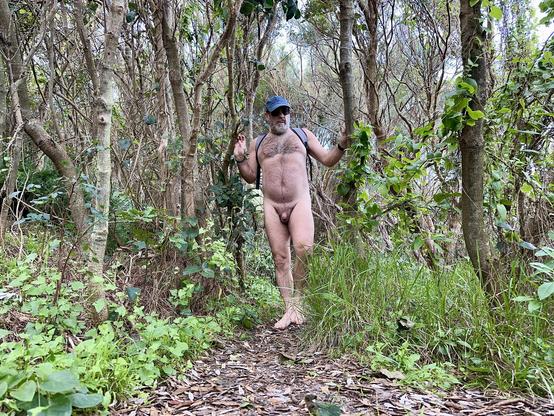 Me naked hiking in the Aussie bush