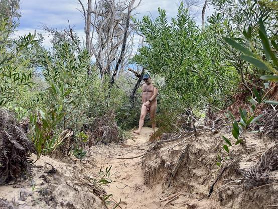 Me naked hiking in the Aussie bush