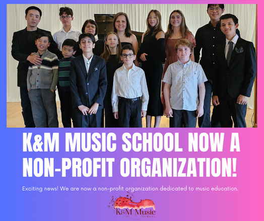 K&M Music School Non-Profit- Teachers and students after recital. 