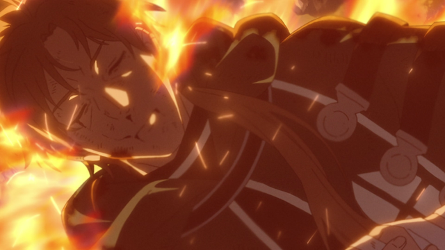 Paul’s funeral pyre from the anime series Mushoku Tensei: Jobless Reincarnation Season 2 Part 2 Episode 22.