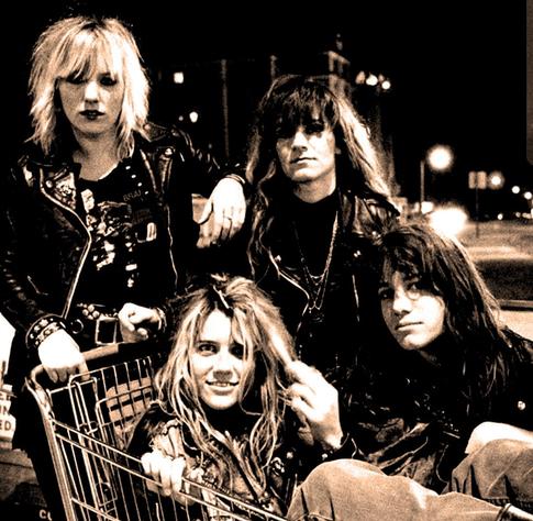 El Grupo L7 cuando eran más jovencicas.