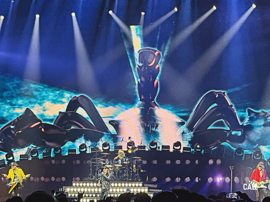 Scorpions on stage, Wembley Arena 