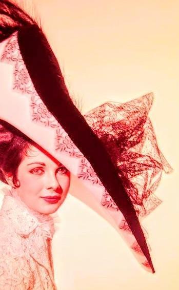 Photo of actress in huge beautiful hat
