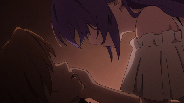 Roxy cheering Rudeus up from the anime series Mushoku Tensei: Jobless Reincarnation Season 2 Part 2 Episode 23.
