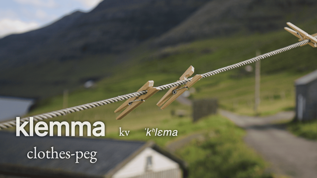 Clothes pegs in Múli