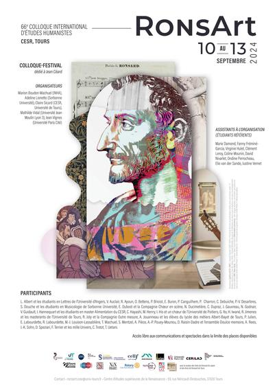 Affiche du colloque RonsArt, Tours, 10-13 septembre 2024