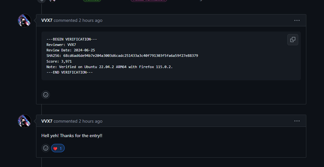 [VVX7 commented 2 hours ago]
Hell yeh! Thanks for the entry!