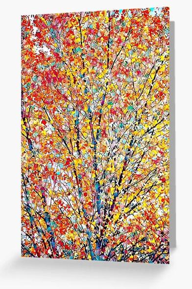 Rusty autumn leaves - abstract by Tatiana Travelways