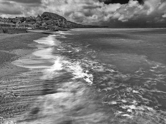 Beach in Black and white