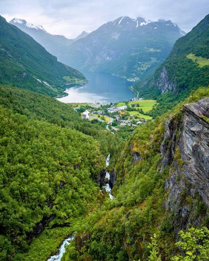 Geiranger Village in Norway