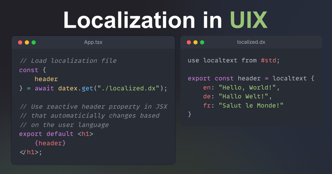 Localization in UIX